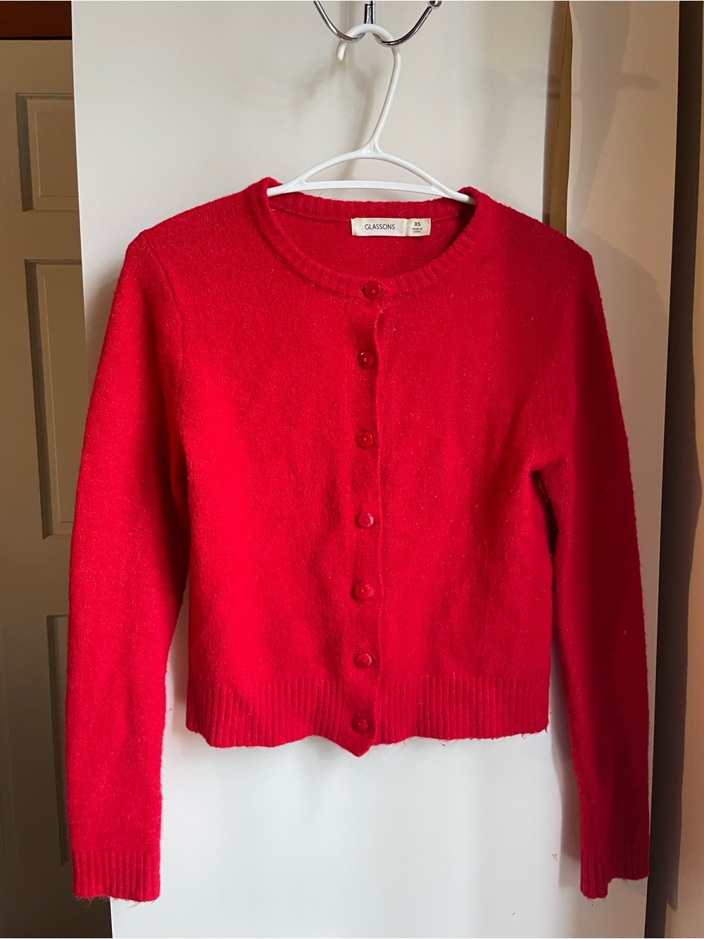 Glassons Red Button-Up Cardigan